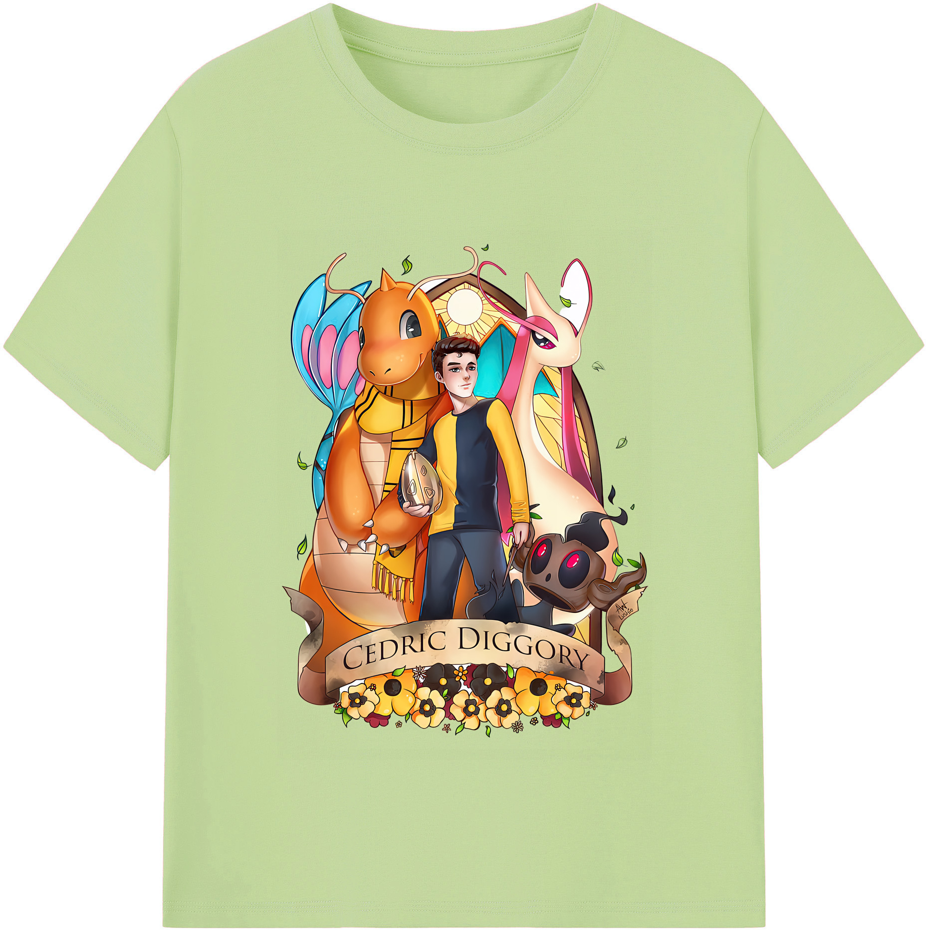 （画像用） Harry Potter ハリー・ポッターシリーズ 綿100％半袖Tシャツ（フロントプリント）